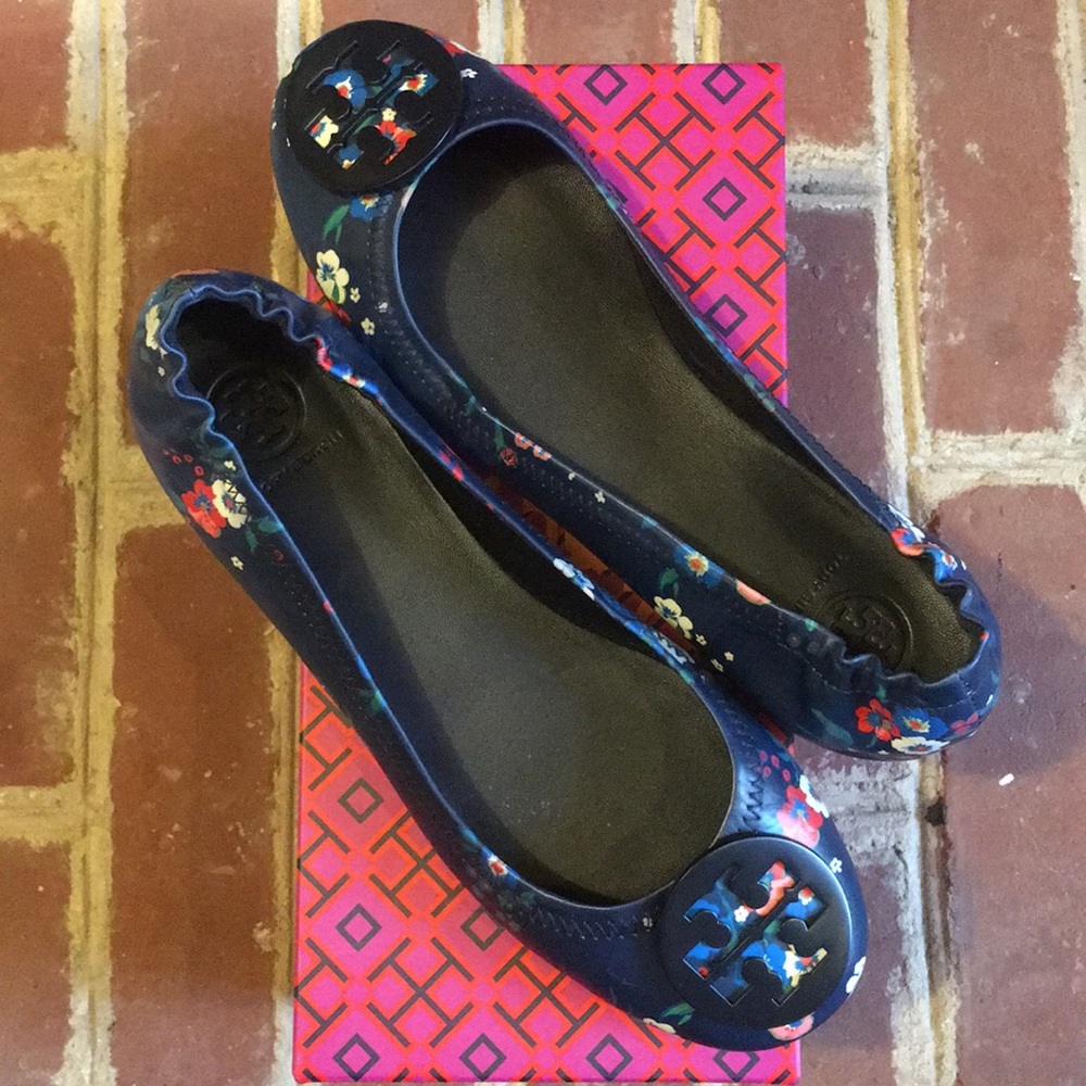 Tory Burch Minnie Pansy Bouquet Flats